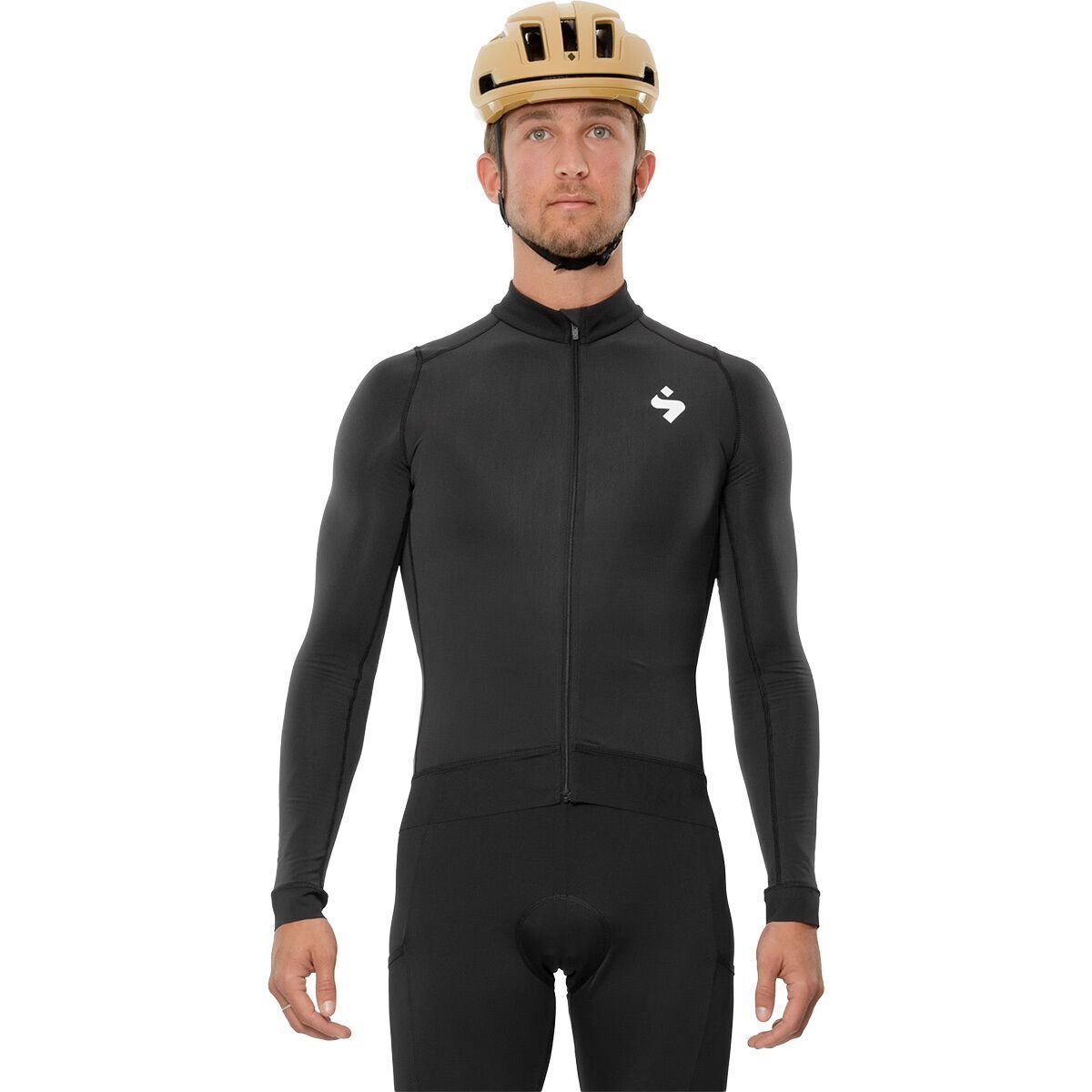 Image of Sweet Protection Crossfire Hybrid Long-Sleeve Jersey - Men's Black, M