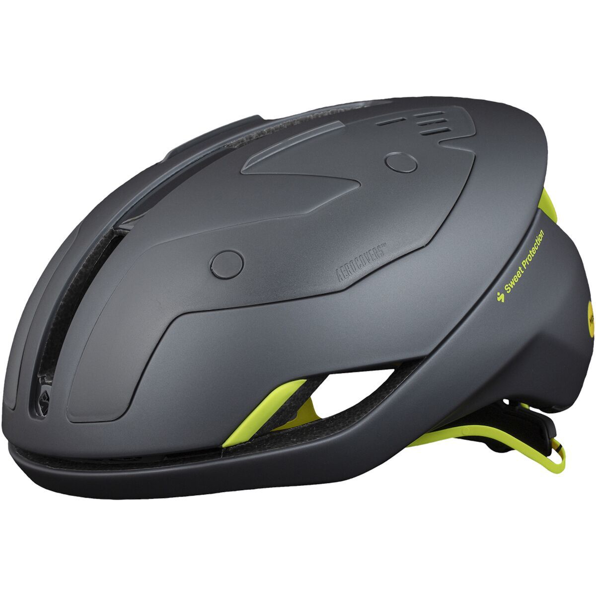 Sweet Protection Falconer II Aero Mips Helmet Slate Gray Metallic/Fluo, L