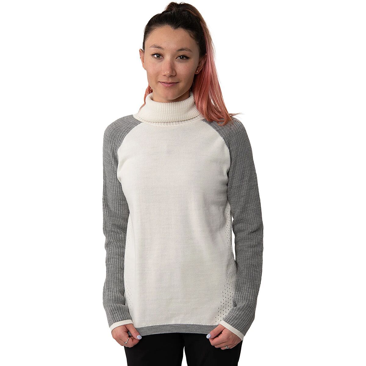 Strafe Outerwear Apre Merino Crew Top - Women's Ice/Heather, XS