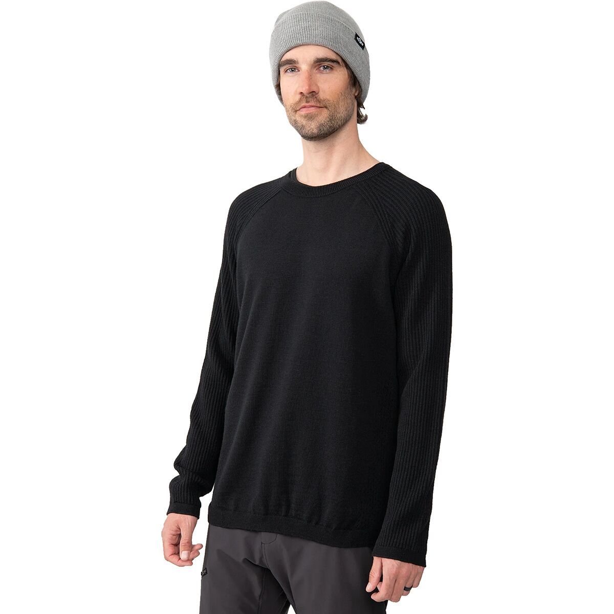 Strafe Outerwear Apre Merino Crew Top - Men's Black, M