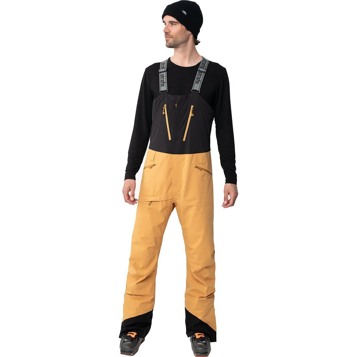 Strafe Outerwear Nomad Bib Pant - Men's Vintage Gold, S