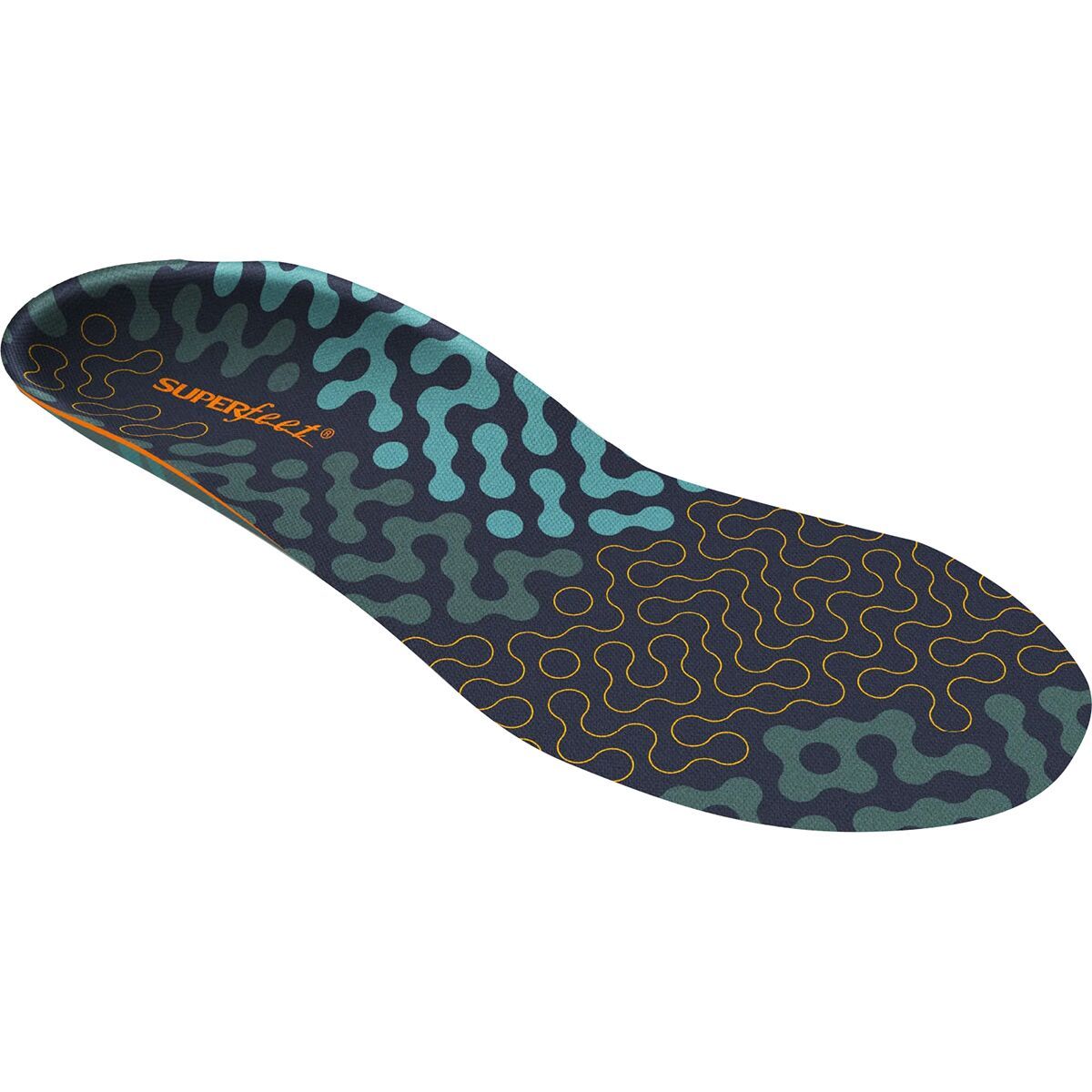 Image of Superfeet Run Cushion Low Arch Footbed Tandoori Spice, B 4.5-6W
