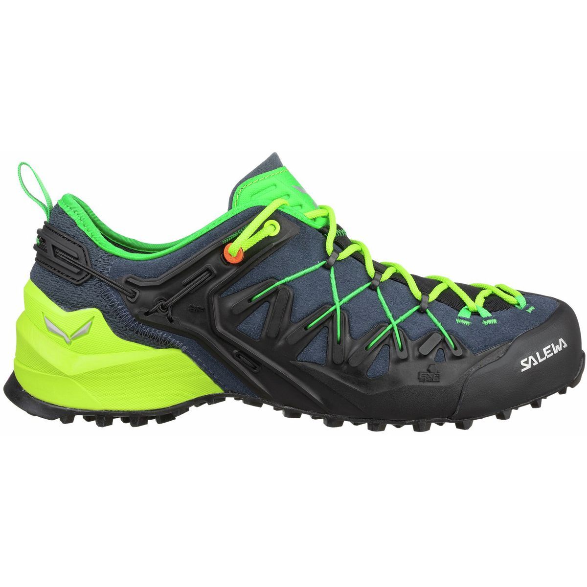 Salewa Wildfire Edge Hiking Shoe - Men's Ombre Blue/Fluo Yellow, 13.0