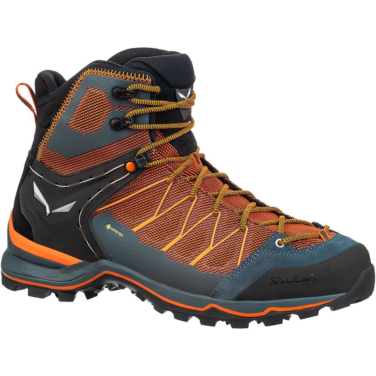 Salewa Mountain Trainer Lite Mid GTX Hiking Boot - Men's Black Out/Carrot, 9.5
