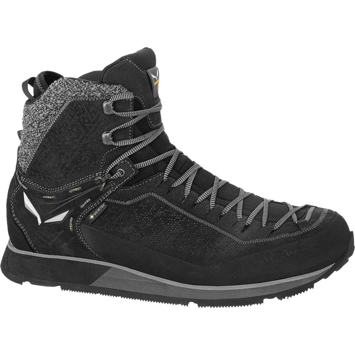 Image of Salewa MTN Trainer2 Winter Mid GTX Boot - Men's Black/Black, 9.5