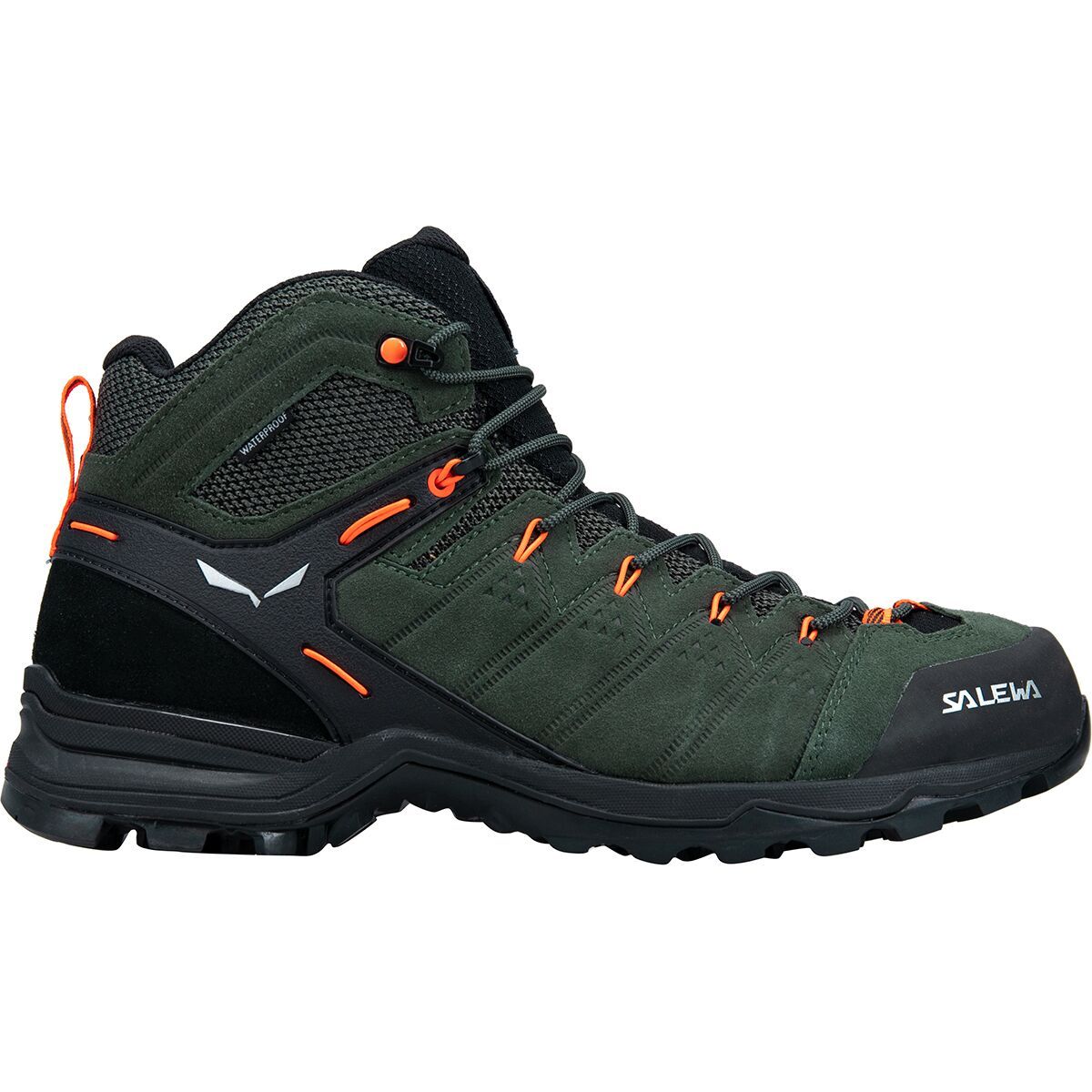 Salewa Alp Mate Mid WP Hiking Boot - Men's Thyme/Black, 12.5