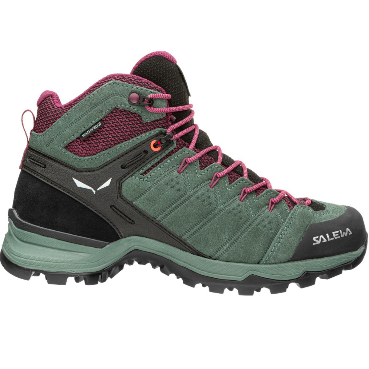 Salewa Alp Mate Mid WP Hiking Boot - Women's Duck Green/Rhododendon, 11.0