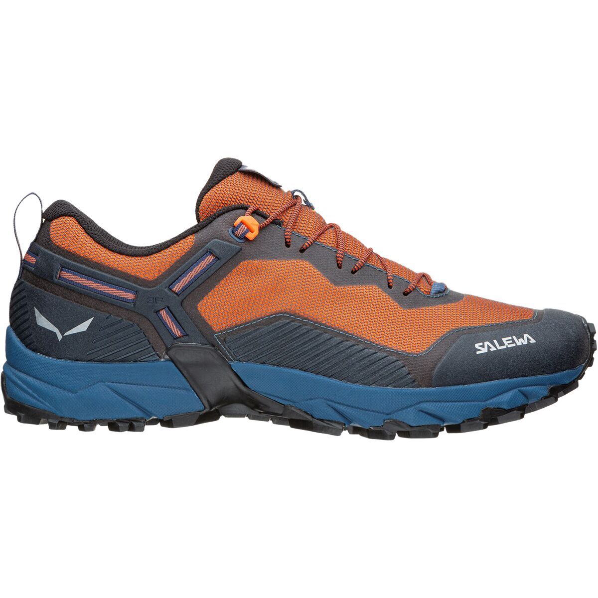 Salewa Ultra Train 3 Trail Running Shoe - Men's Dark Denim/Red Orange, 12.0