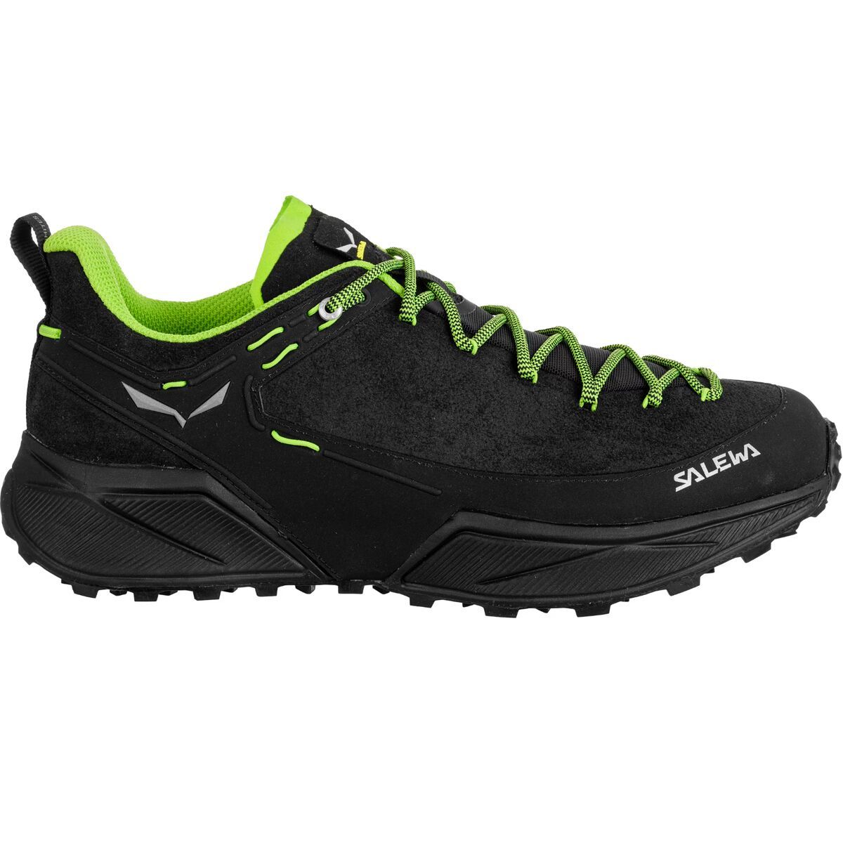 Salewa Dropline Leather Hiking Shoe - Men's Black/Pale Frog, 7.0