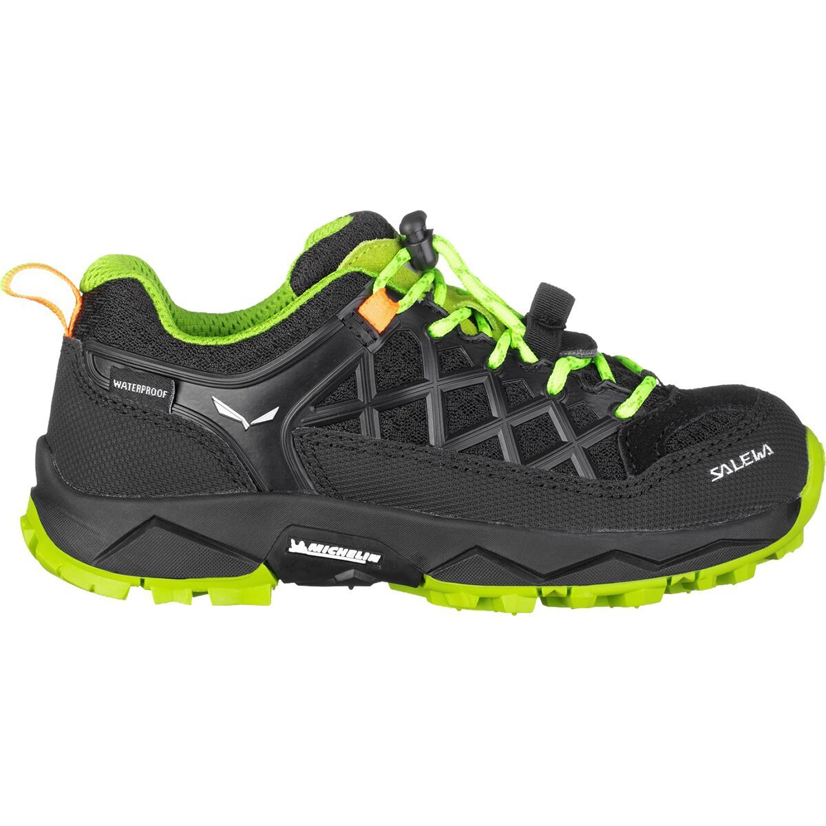 Salewa Wildfire Waterproof Hiking Shoe - Toddlers' Black Out/Cactus, 11.0
