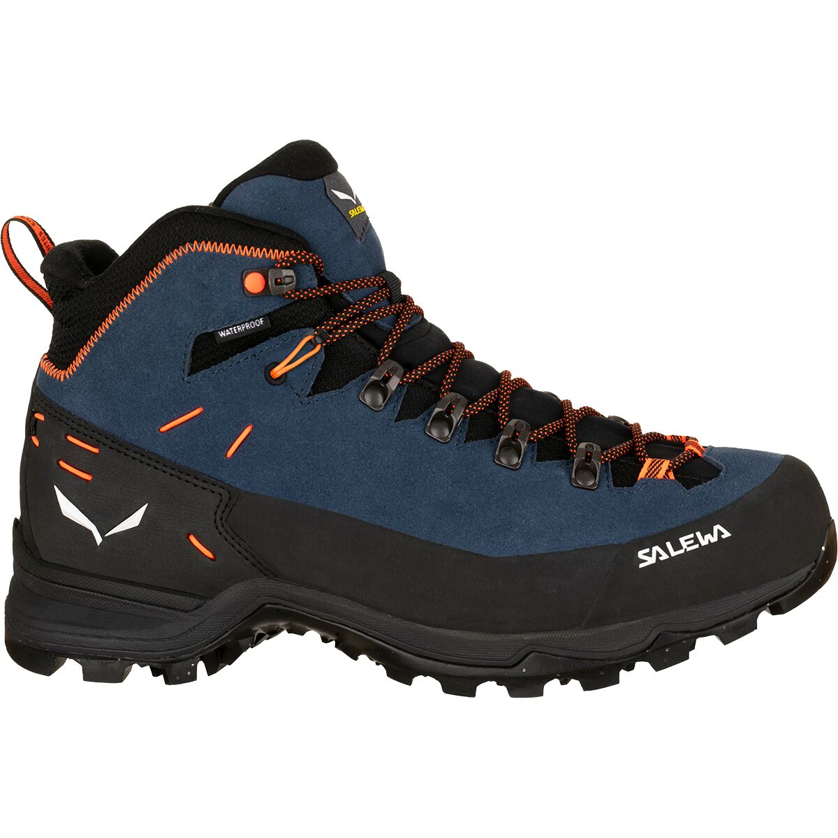 Image of Salewa Alp Mate Winter Mid WP Hiking Boot - Men's Dark Denim/Black, 11.5
