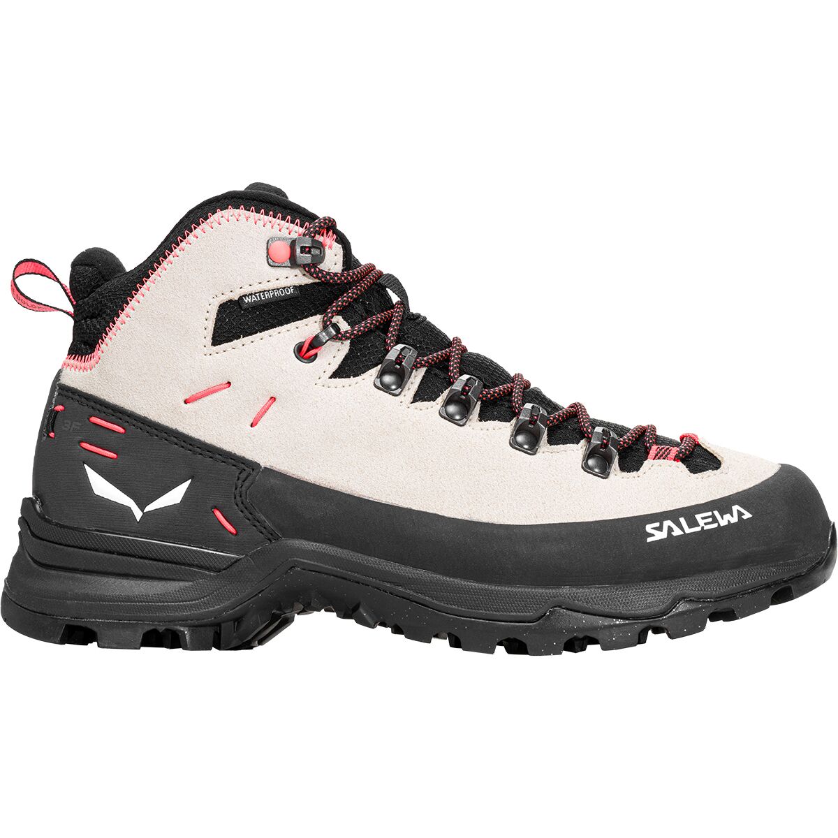Image of Salewa Alp Mate Winter Mid WP Hiking Boot - Women's Oatmeal/Black, 9.5