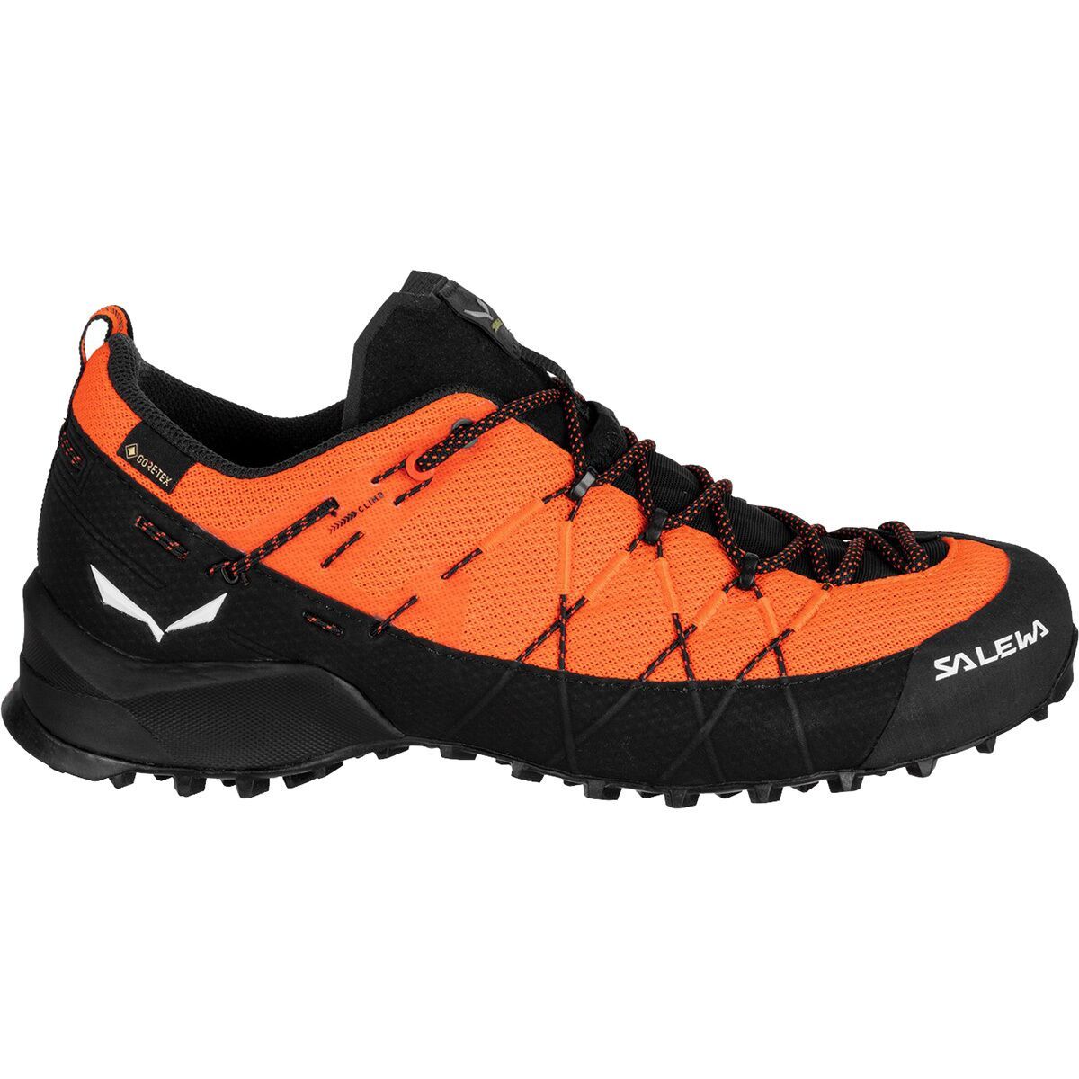 Image of Salewa Wildfire 2 GTX Approach Shoe - Men's Fluo Orange/Black, 11.5