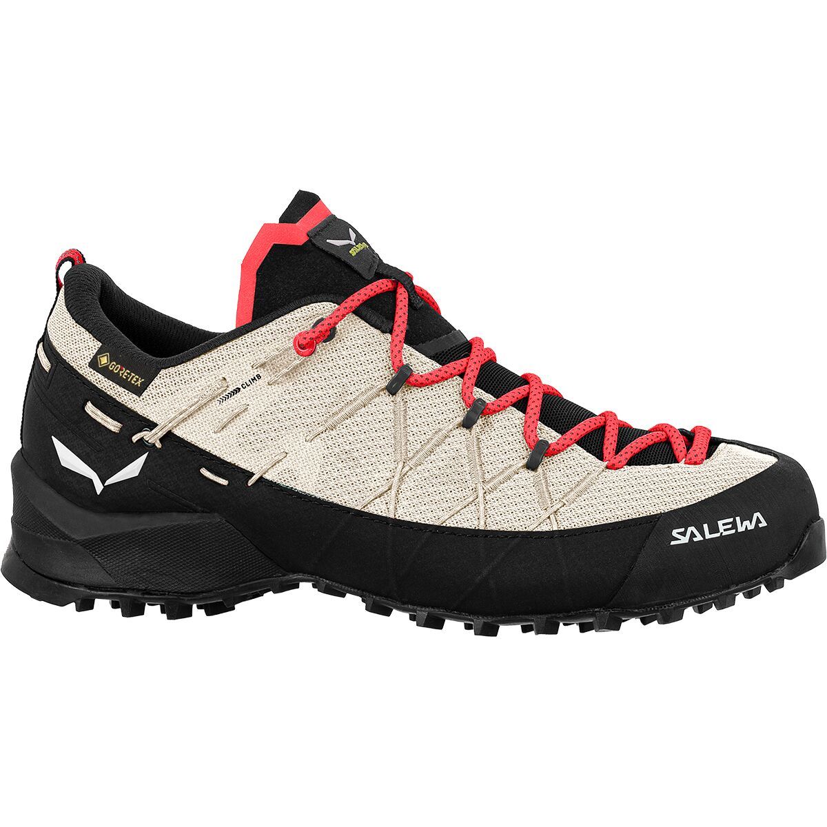Image of Salewa Wildfire 2 GTX Approach Shoe - Women's Oatmeal/Black, 7.0