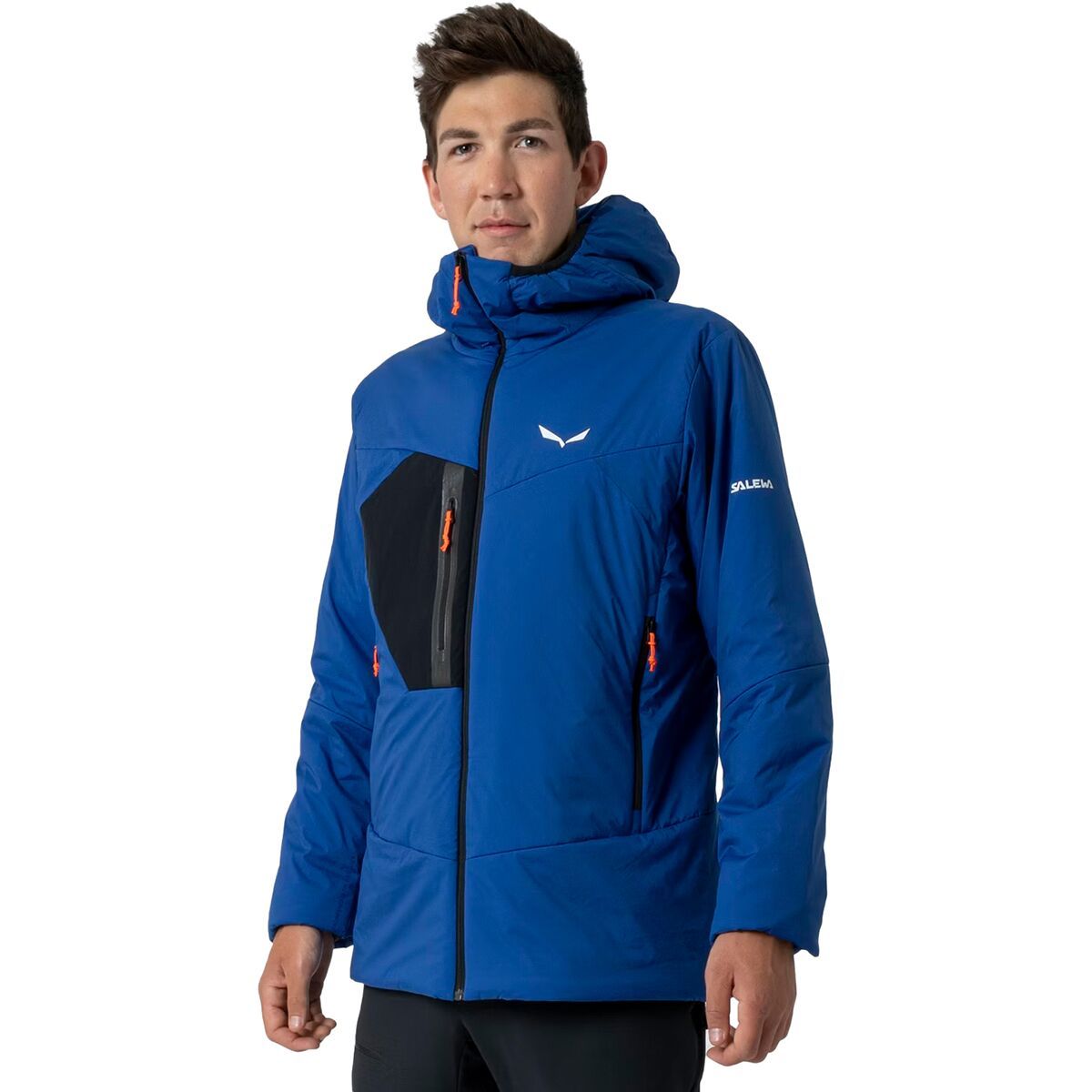 Salewa Ortles TWR Stretch Hooded Jacket - Men's Electric/0910, XL