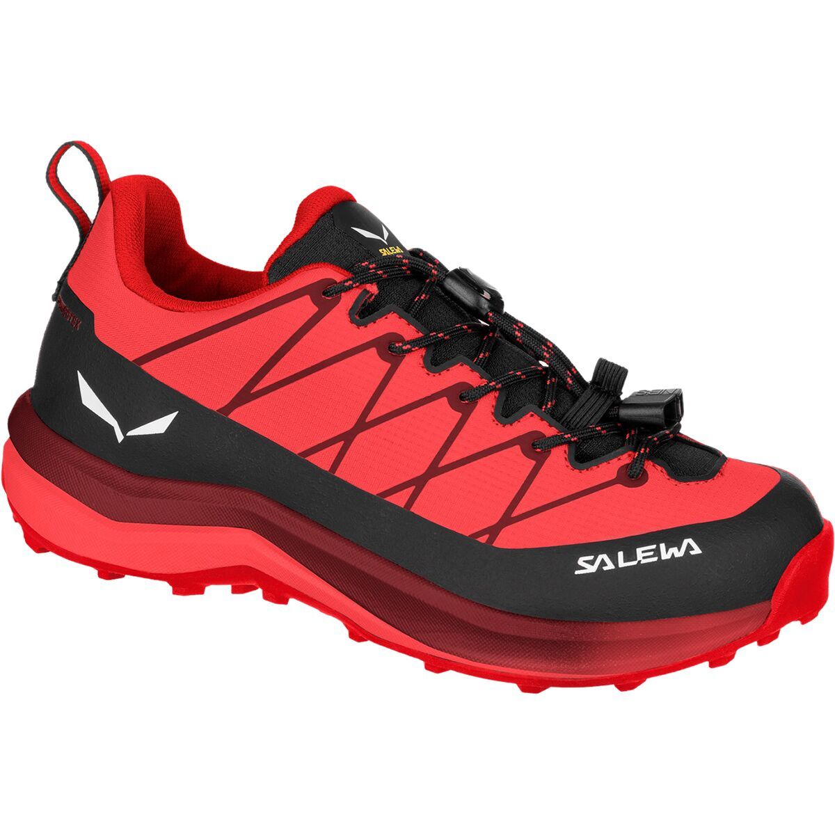 Salewa Wildfire 2 PTX Approach Shoe - Kids' Fluo Coral/Syrah, 5.0