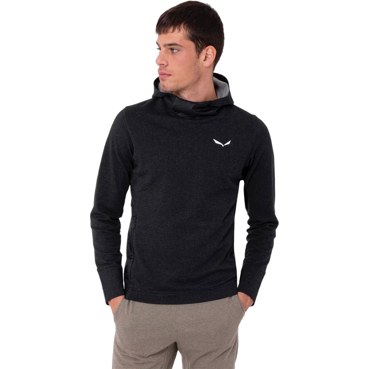 Salewa Fanes Am Hoodie - Men's Black Out Melange, S