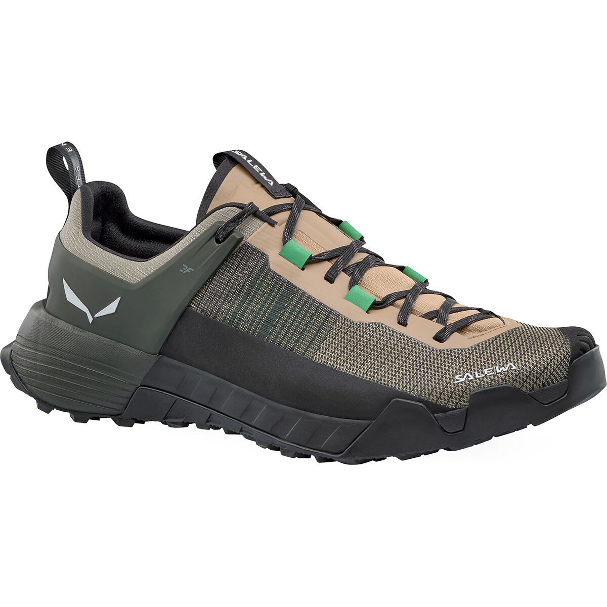 Image of Salewa Wildfire NXT Hiking Shoe - Men's Quicksand/Dark Olive, 10.5