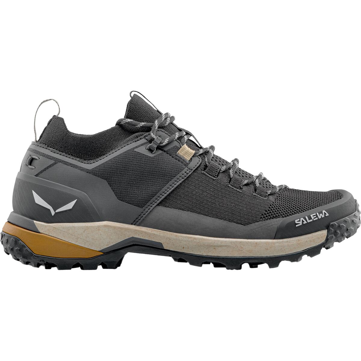 Image of Salewa Puez 2 Knit PTX Shoe - Men's Black/Black, 8.5
