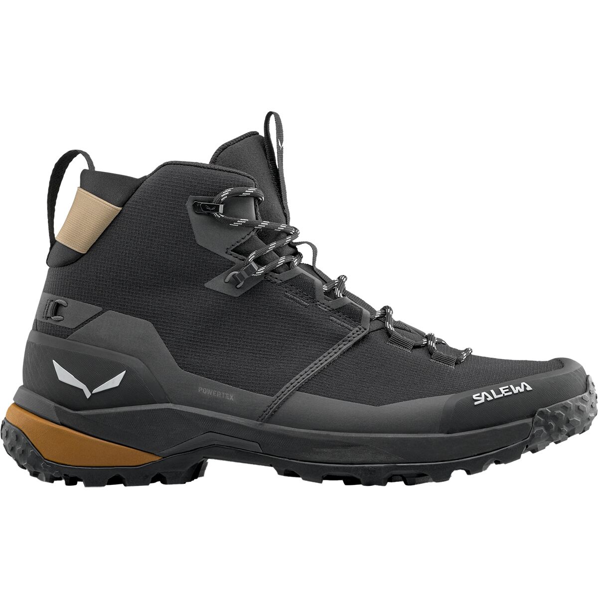 Image of Salewa Puez 2 Mid PTX Boot - Men's Black/Black, 11.5