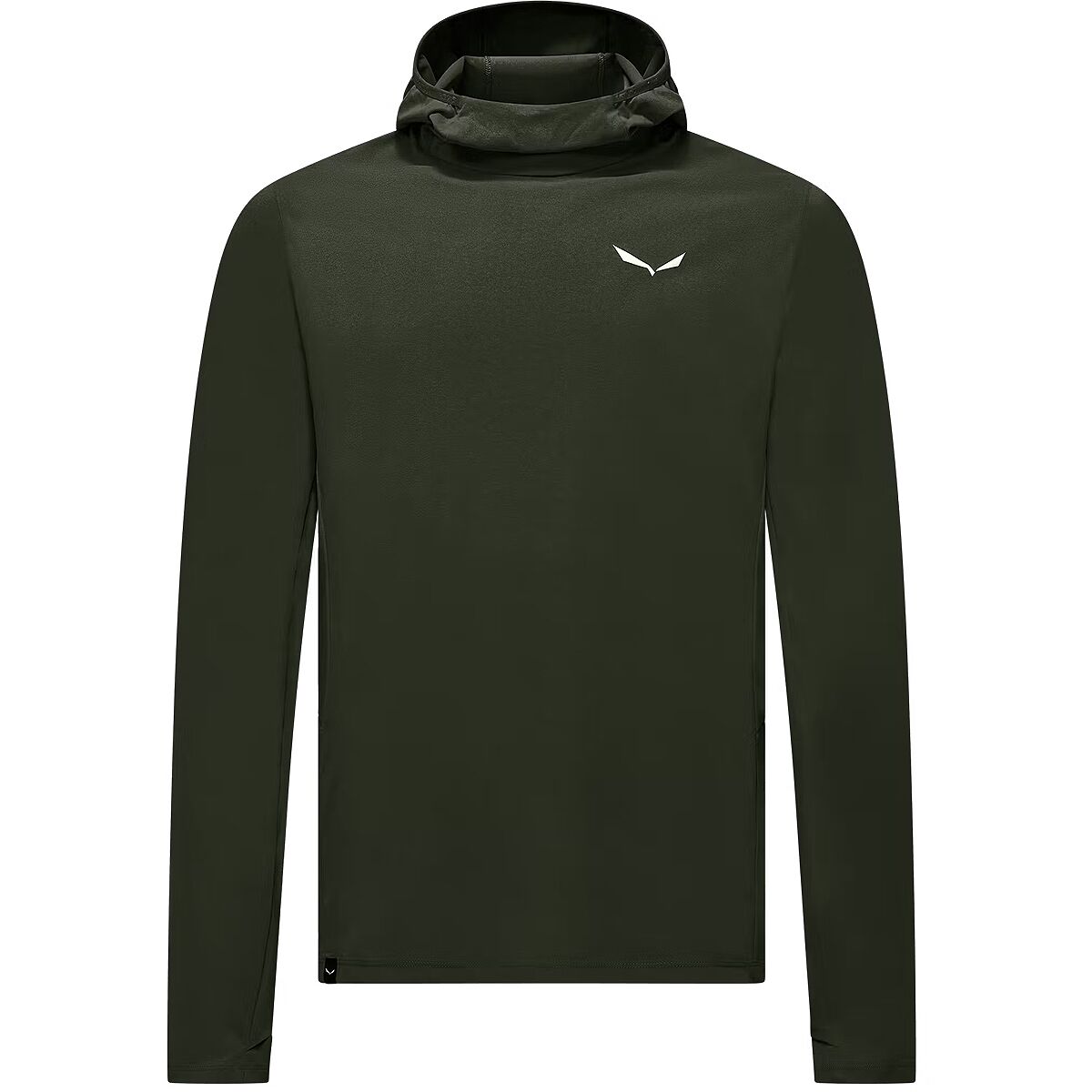 Image of Salewa Puez Sun Hoodie - Men's Dark Olive, S
