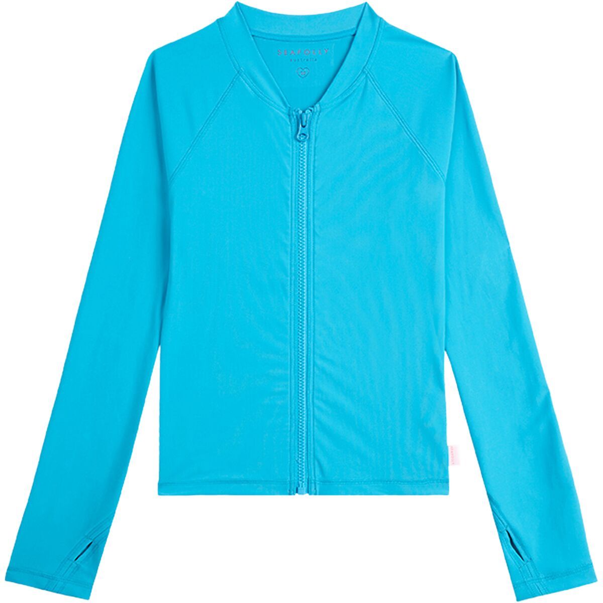 Seafolly Summer Essential L/S Zip Front Rashie Seafolly Summer Essential L/S Zip Front Rashie