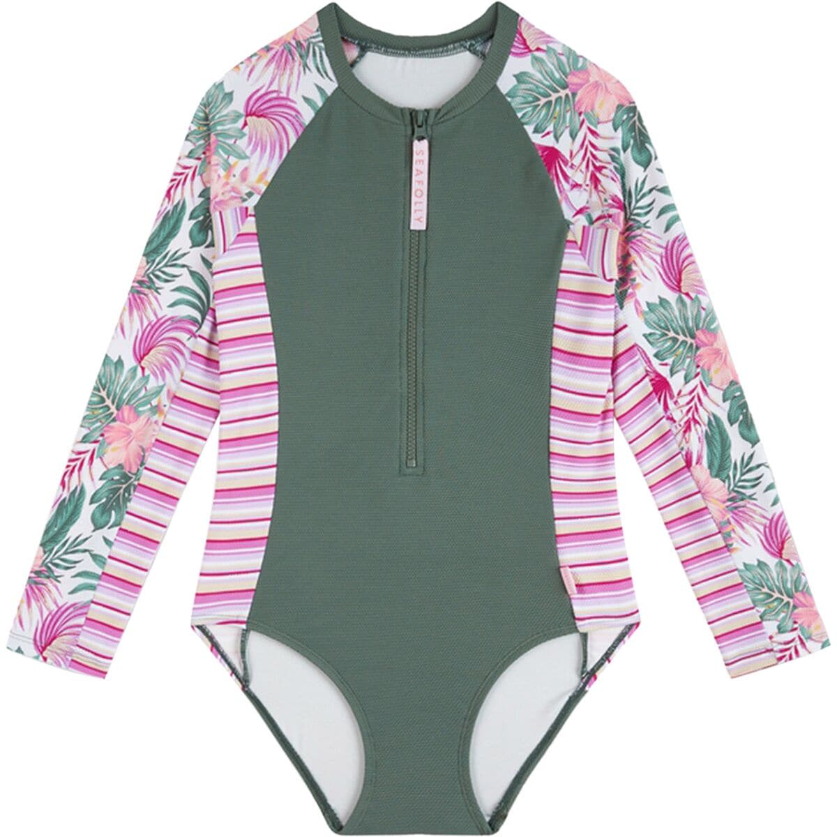 Seafolly Island In The Sun Spliced Paddlesuit - Girls'