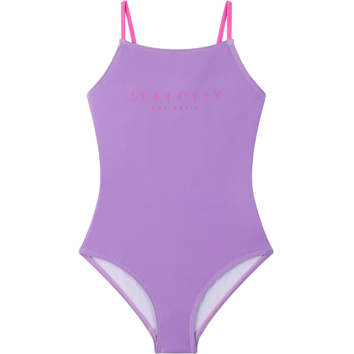 Summer Solstice Square Neck One-Piece Swimsuit - Girls