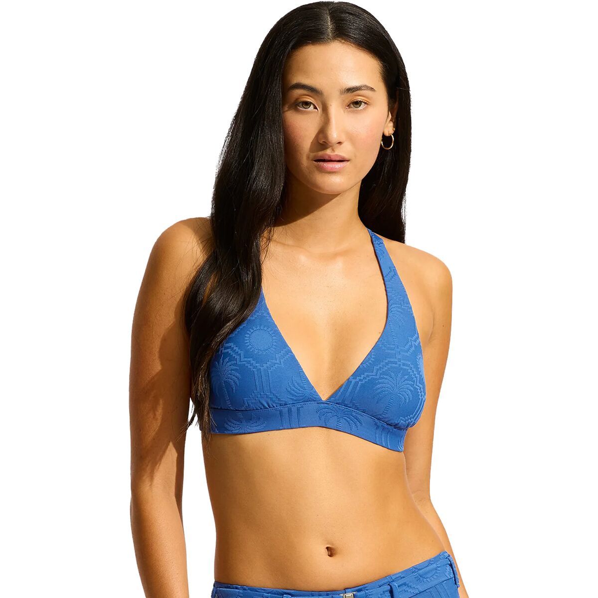 Image of Seafolly Multi Fit Longline Tri Top - Women's Ultramarine, 12
