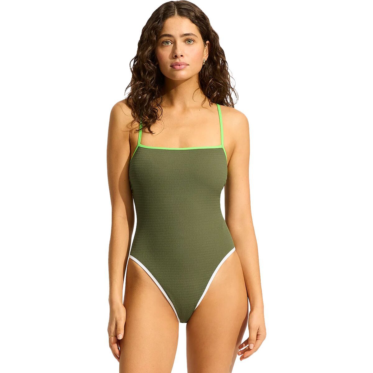 Seafolly Square Neck One Piece Swimsuit - Women