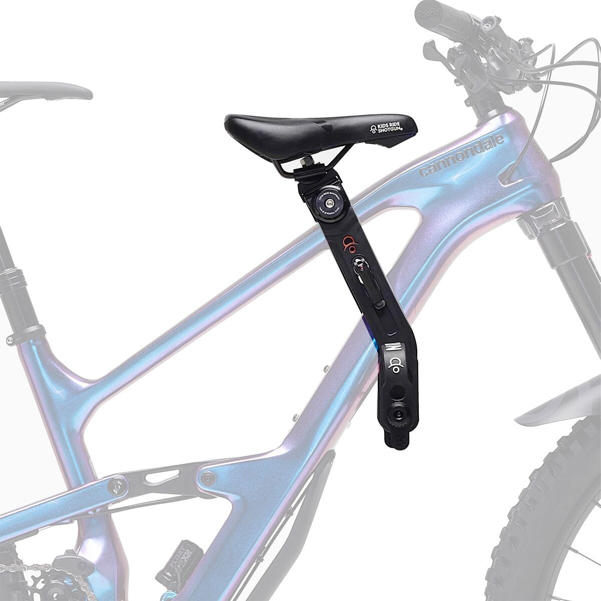 Image of Kids Ride Shotgun 2.0 Bike Seat - Kids' Black, One Size