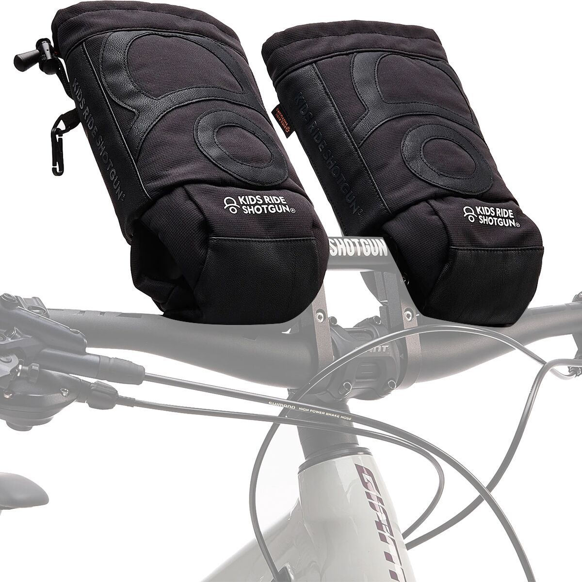 Image of Kids Ride Shotgun Pogies - Kids' Black, One Size