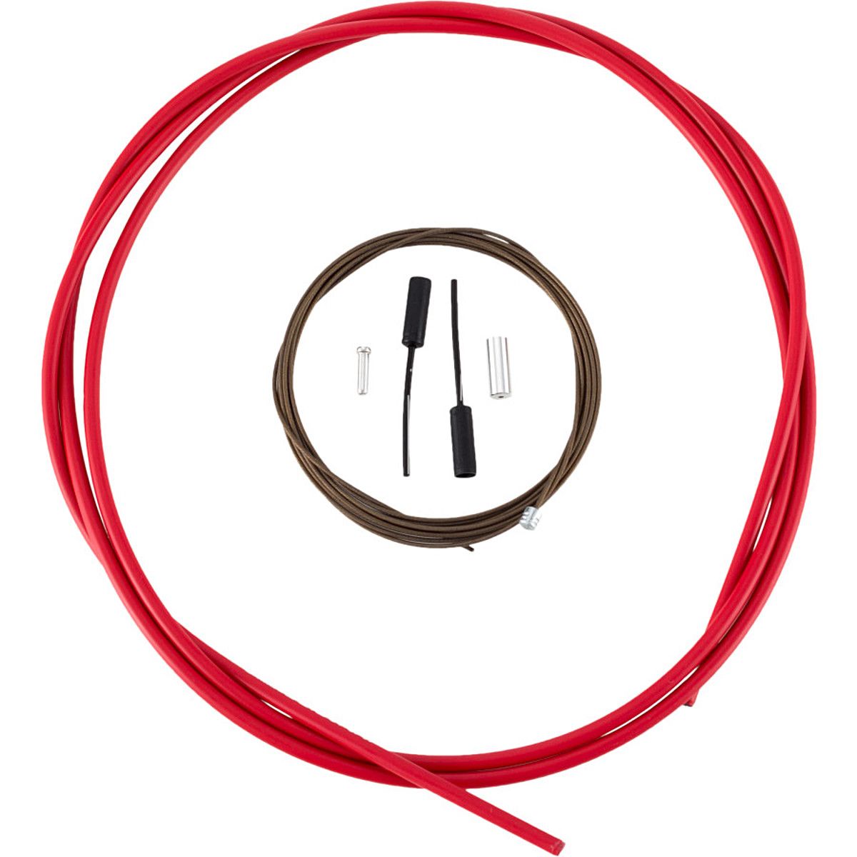 Image of Shimano Dura-Ace OT-SP41 Polymer-Coated Derailleur Cable Red, One Size