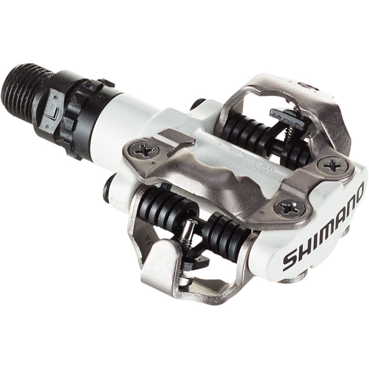 Image of Shimano PD-M520 MTB SPD Bike Pedal White, One Size