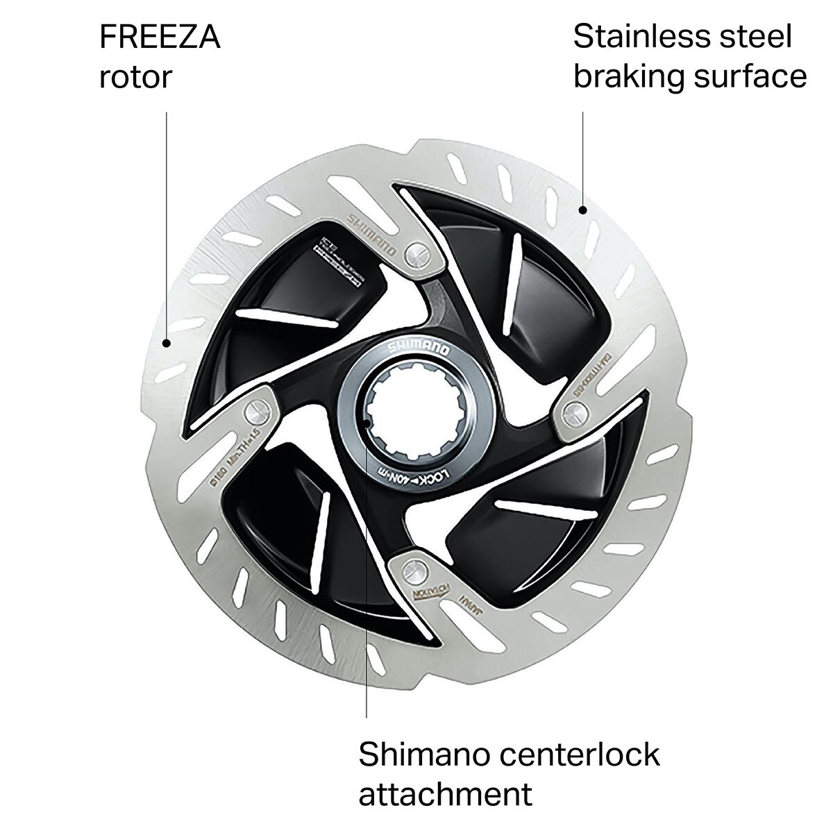 パーツ SHIMANO Brake rotor DURA-ACE Shimano Dura-Ace SM-RT900 Rotor - Centerlock - Bike