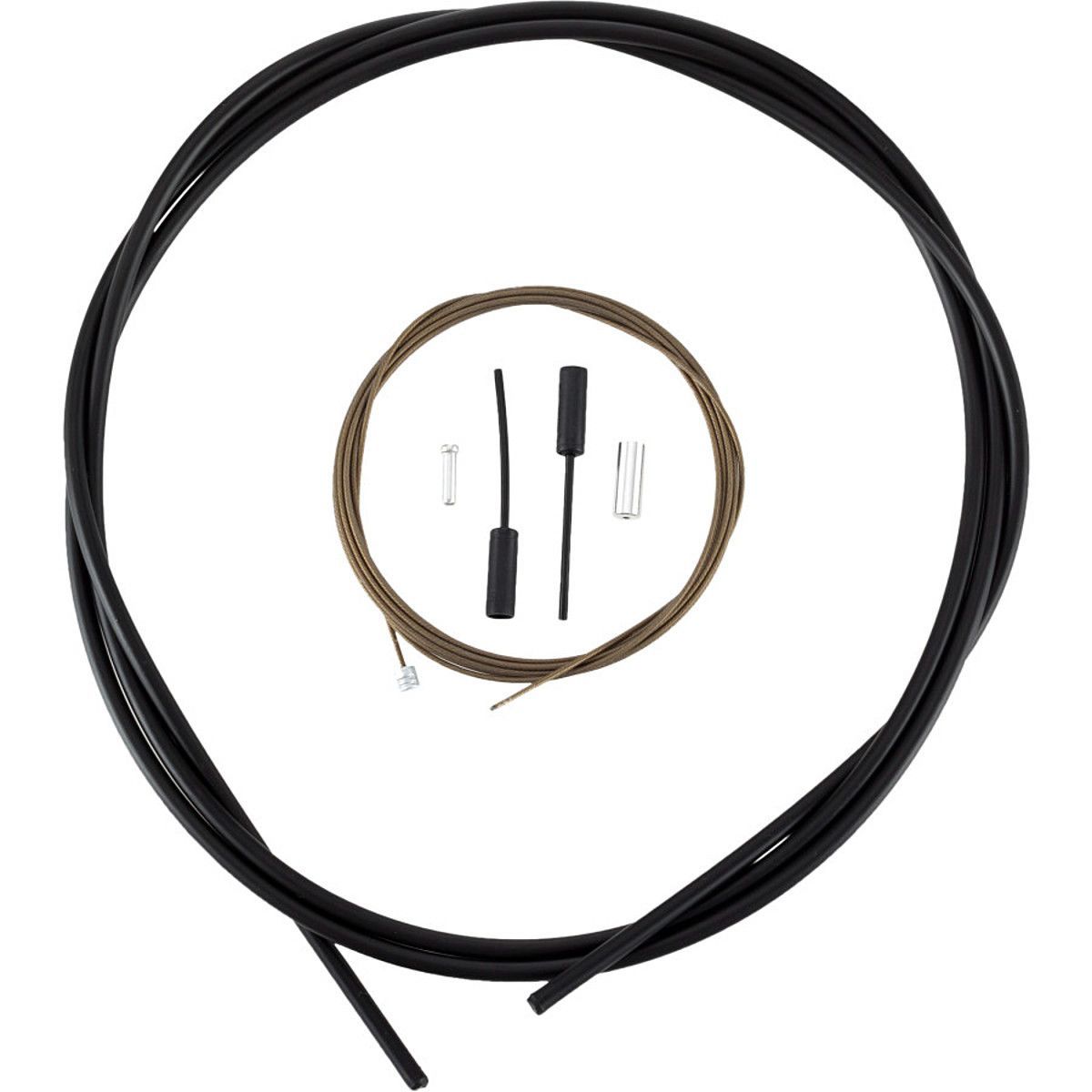 Image of Shimano Dura-Ace R9100 OT-SP41 Polymer-Coated Derailleur Cable Set Black, One Size