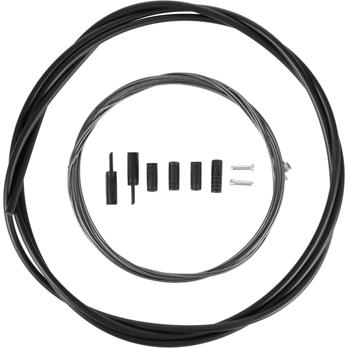 Image of Shimano Optislick Derailleur Cable and Housing Set Black, One Size