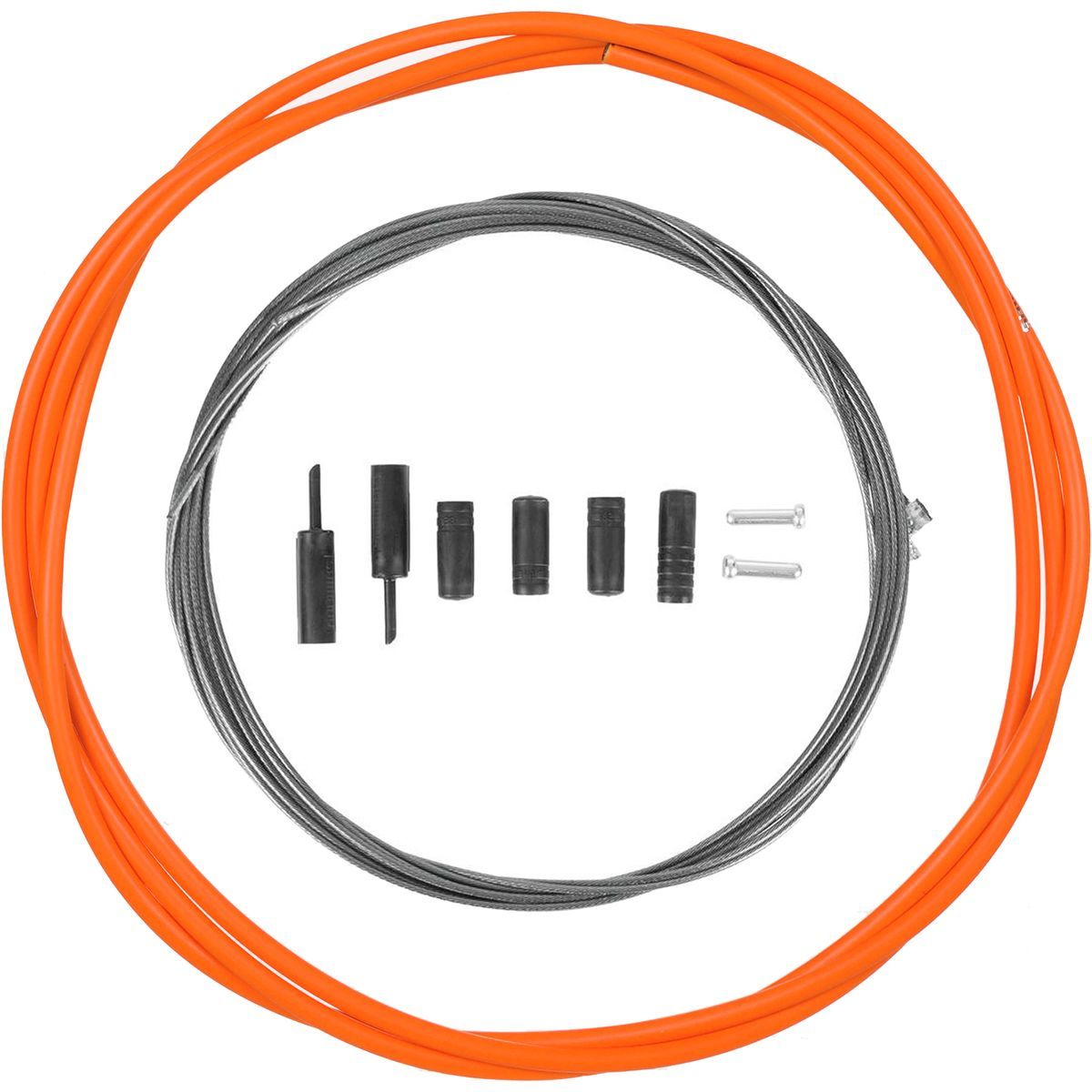 Shimano Optislick Derailleur Cable and Housing Set Orange, One Size