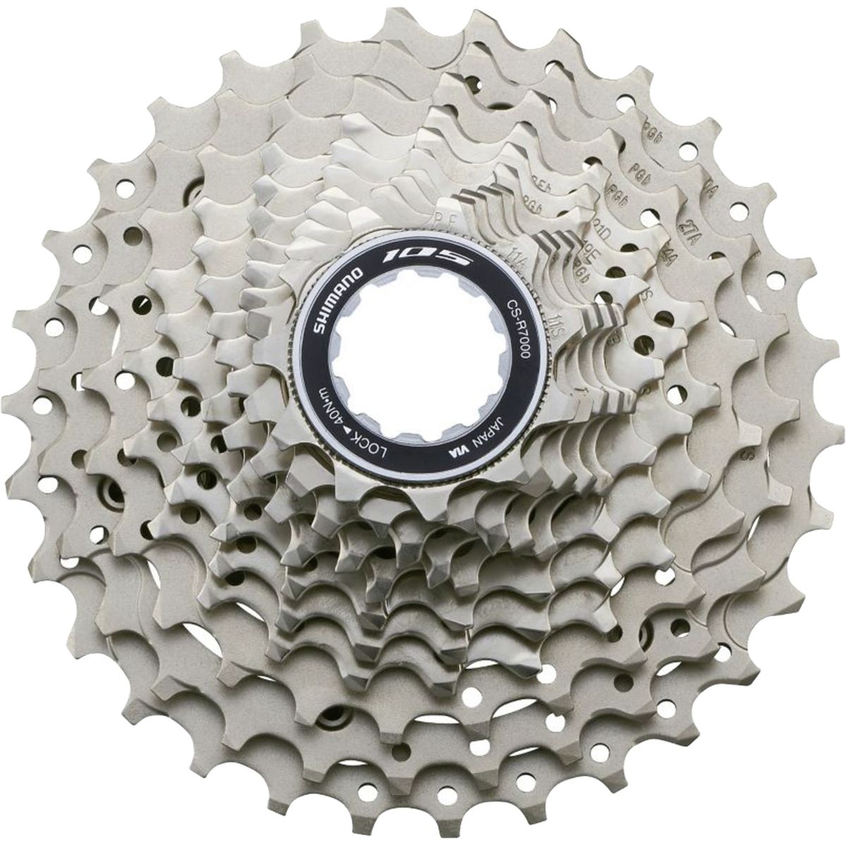 Image of Shimano 105 CS-R7000 Cassette Gray, 11x28