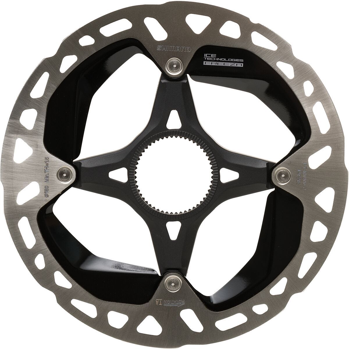 Image of Shimano XTR/Dura-Ace Centerlock Disc Rotor Gray/Black, 140mm