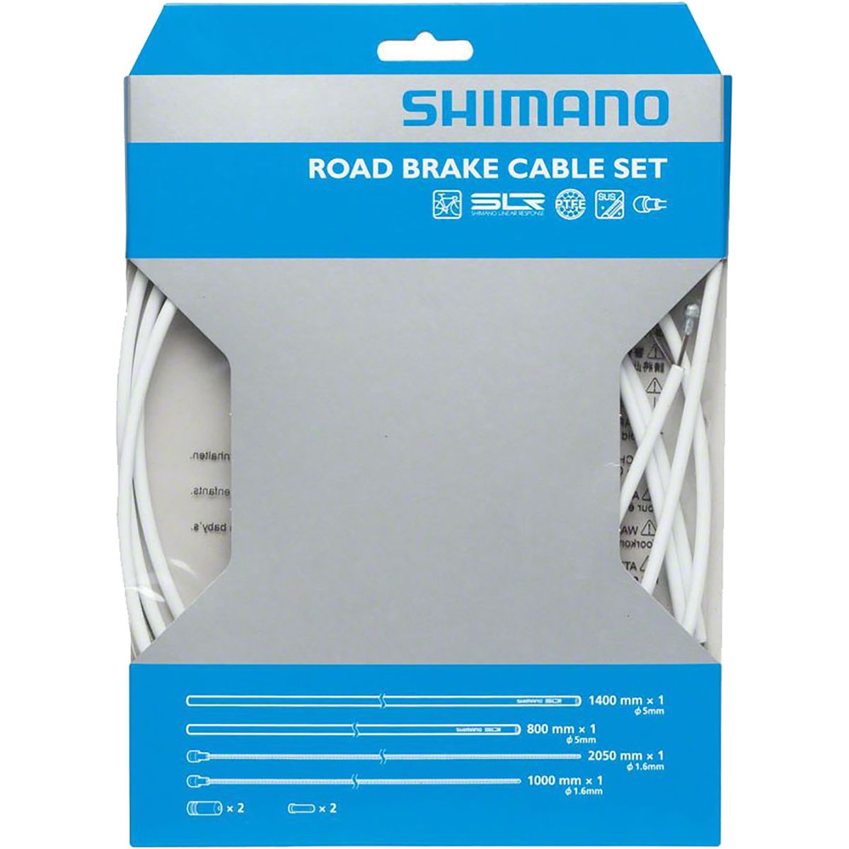Image of Shimano PTFE Brake Cable & Housing White, One Size