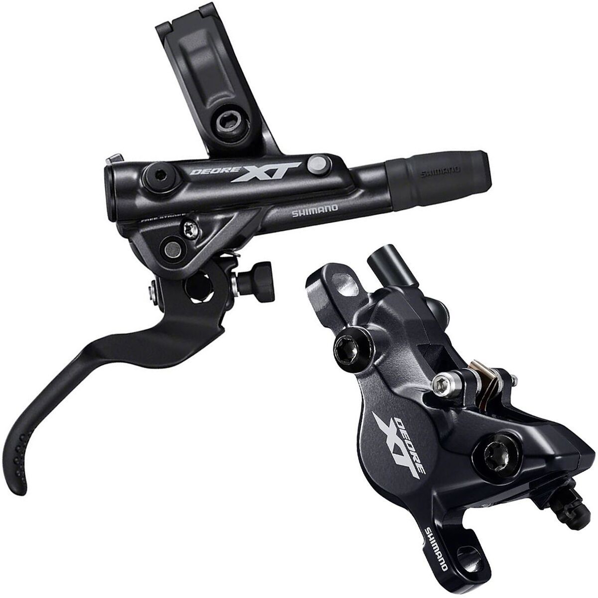Shimano Deore XT M8100 Hydraulic Disc Brake Lever and 2-Piston Caliper Set  in Black