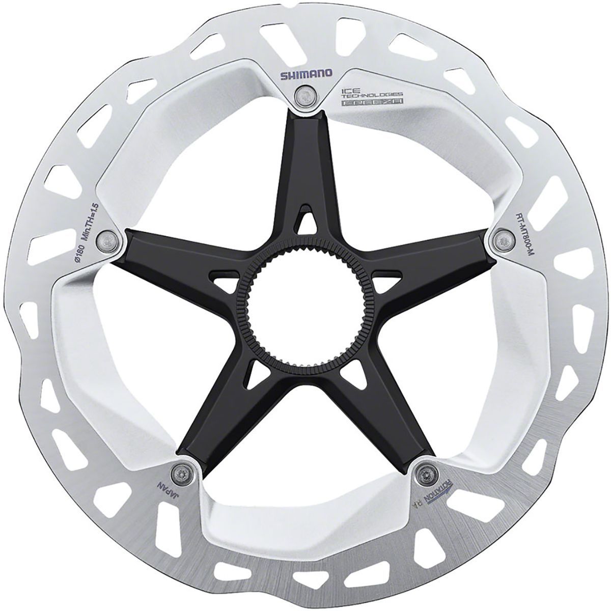 Image of Shimano XT RT-MT800 Centerlock Disc Rotor Silver, 180mm