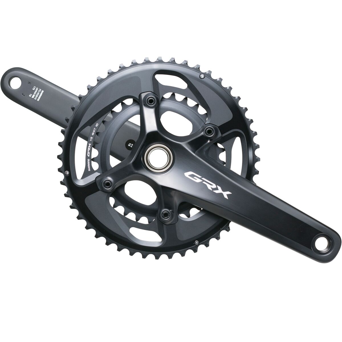 Image of Shimano GRX FC-RX810 Crankset Black, 170mm, 31/48