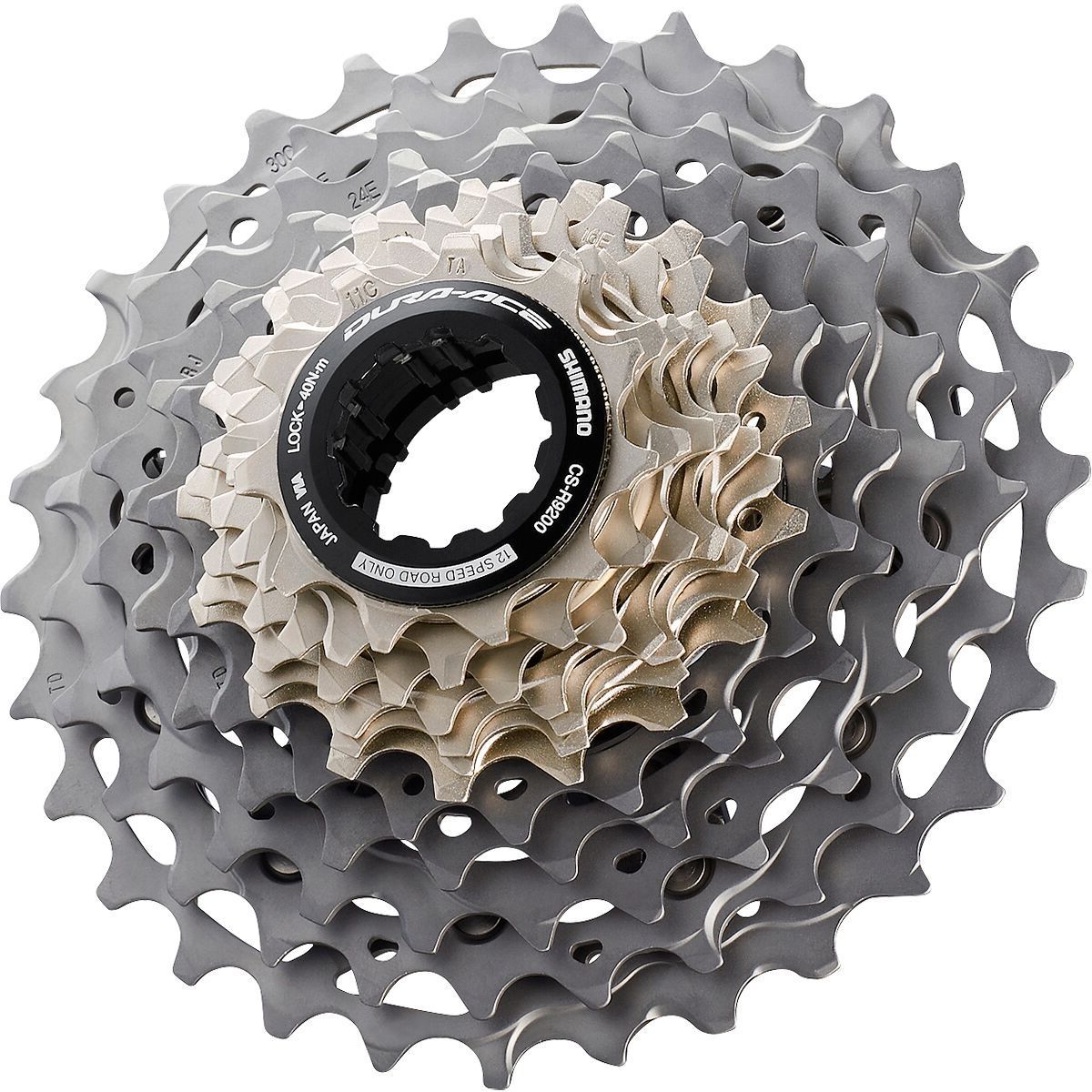 Image of Shimano Dura-Ace CS-R9200 12-Speed Cassette Silver, 11-30T, 12-Speed