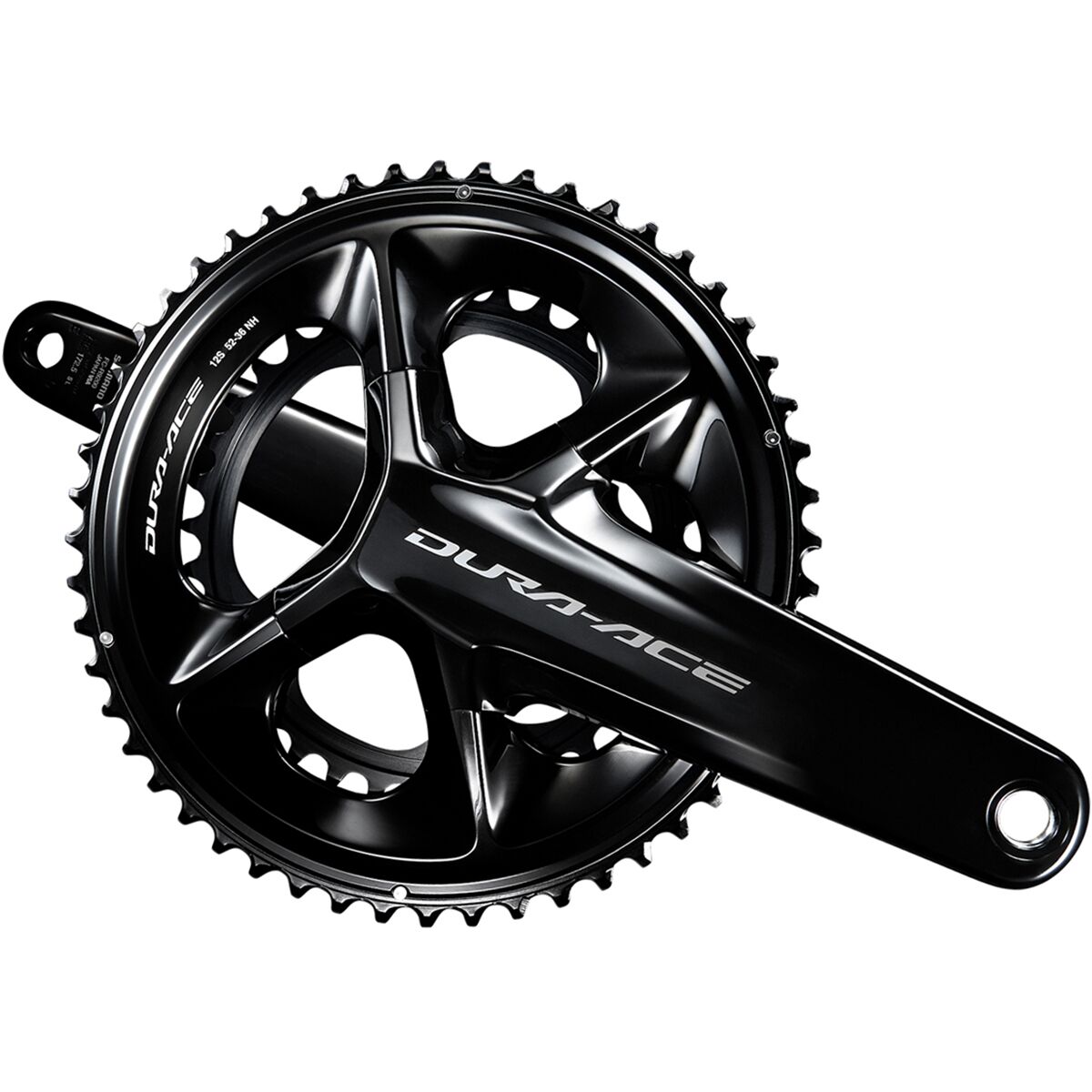 Image of Shimano Dura-Ace FC-R9200 Crankset Black, 175mm, 52-36T