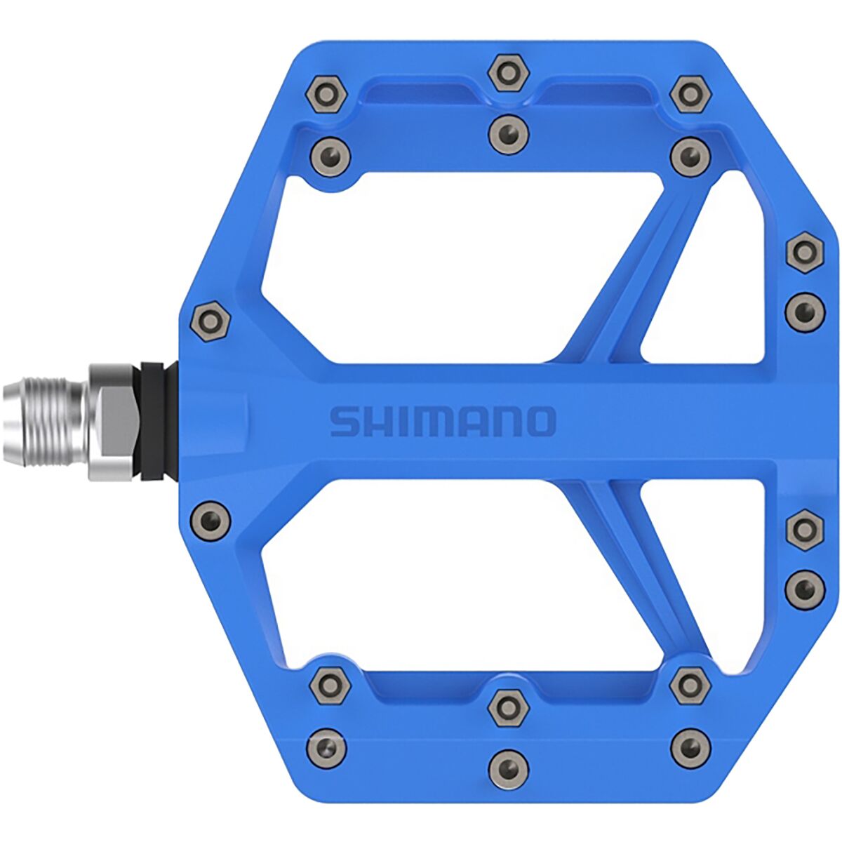 Image of Shimano PD-GR400 Flat Pedals Blue, One Size