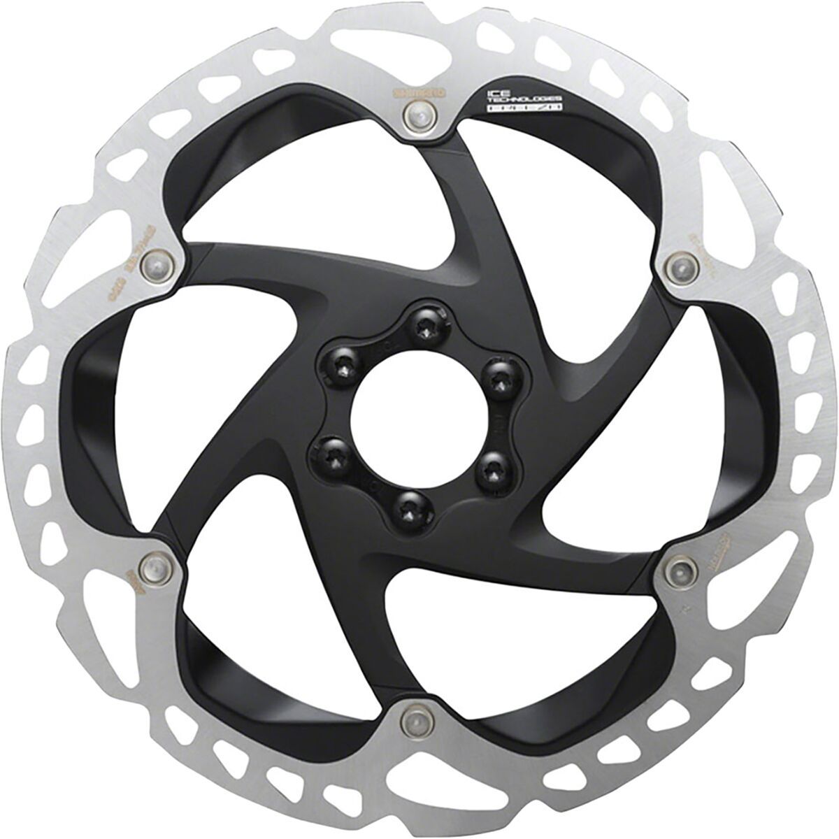 Image of Shimano RT-MT905 Disc Rotor - 6-Bolt Gray/Black, 180mm