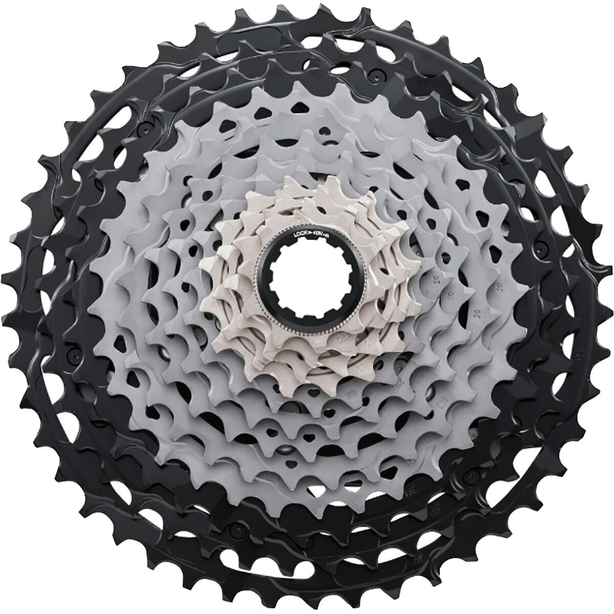 Image of Shimano XTR CS-M9101 12-Speed Cassette Black/Silver, 10-51T