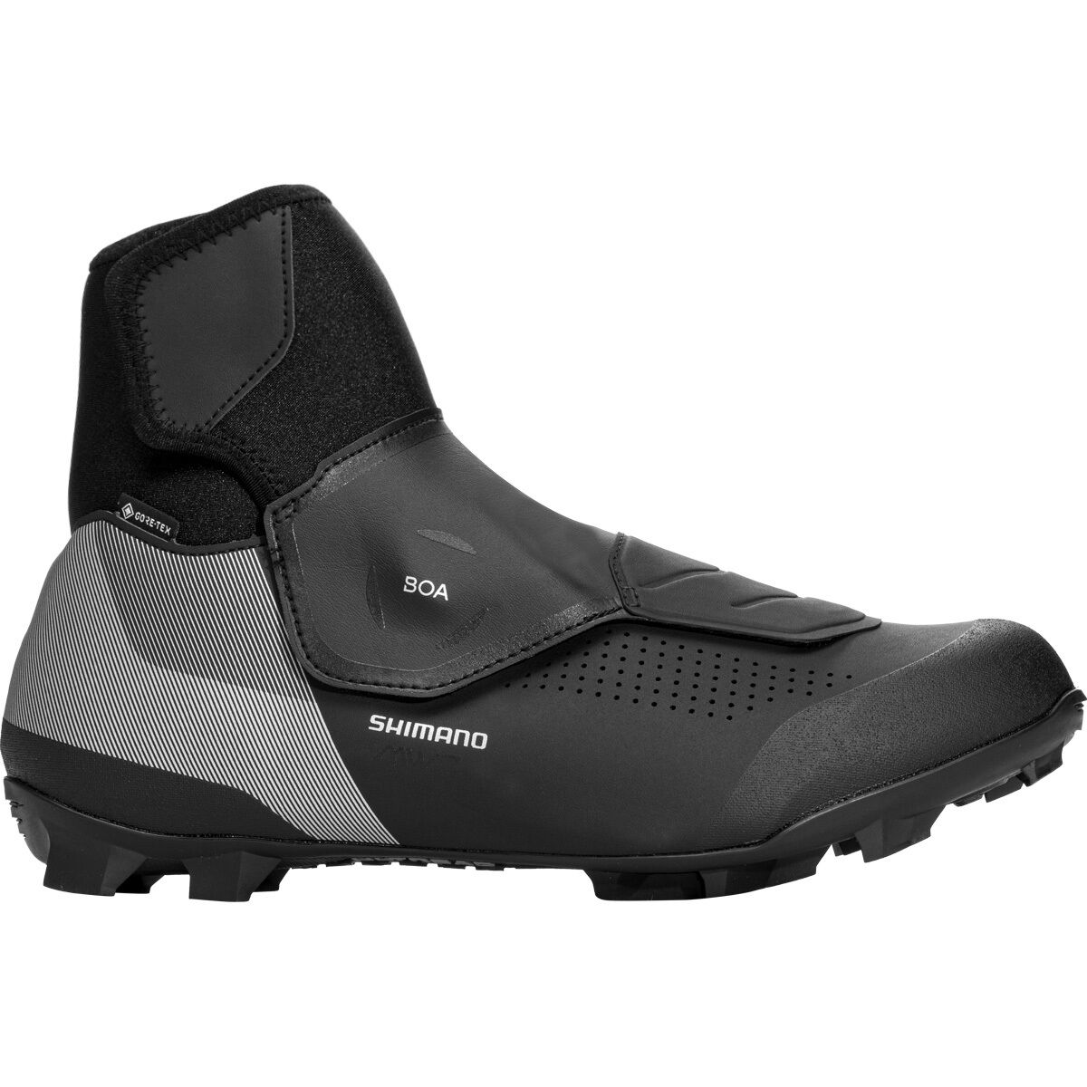 Image of Shimano MW702 Mountain Wide Bike Shoe - Men's Black, 43.0